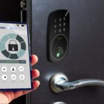 Smart access control system interface with digital lock management.