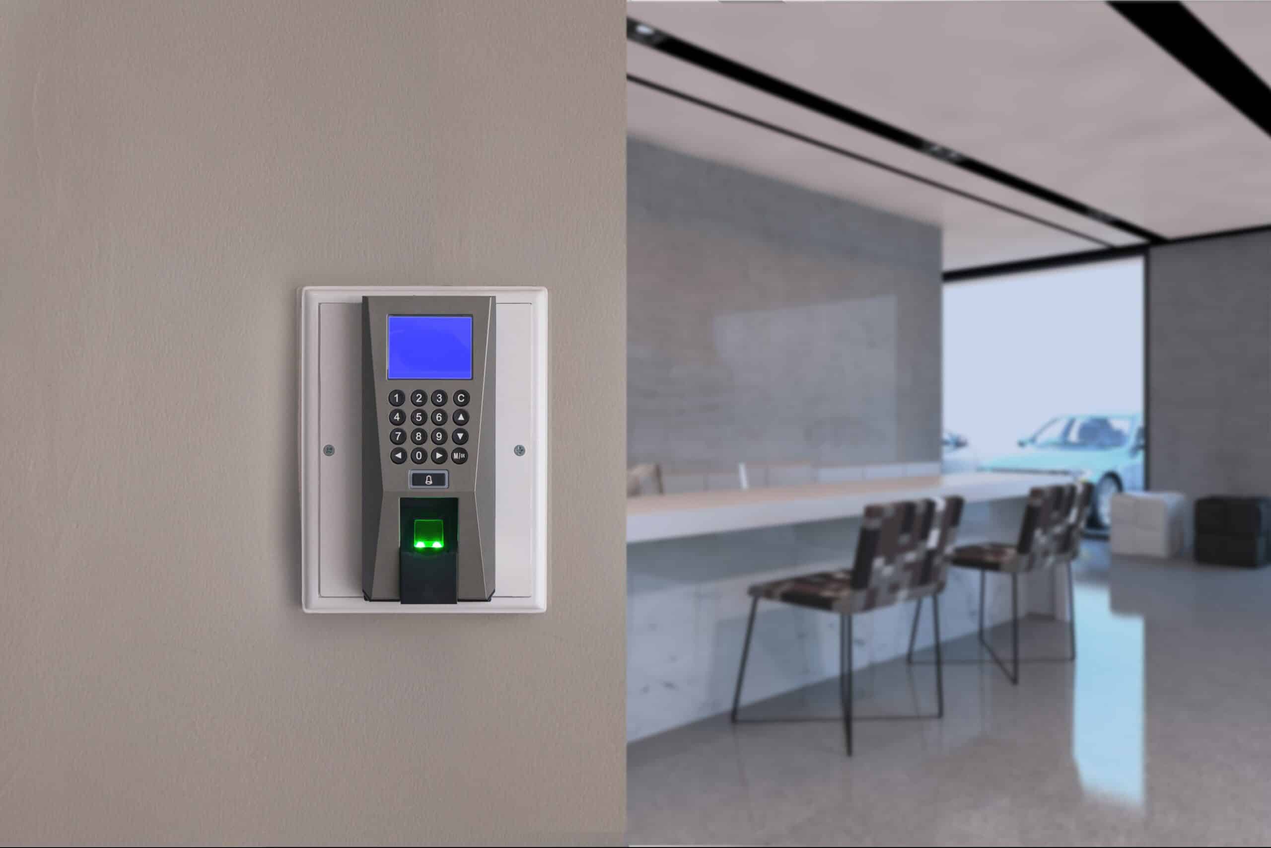 Access control installation for building security systems.