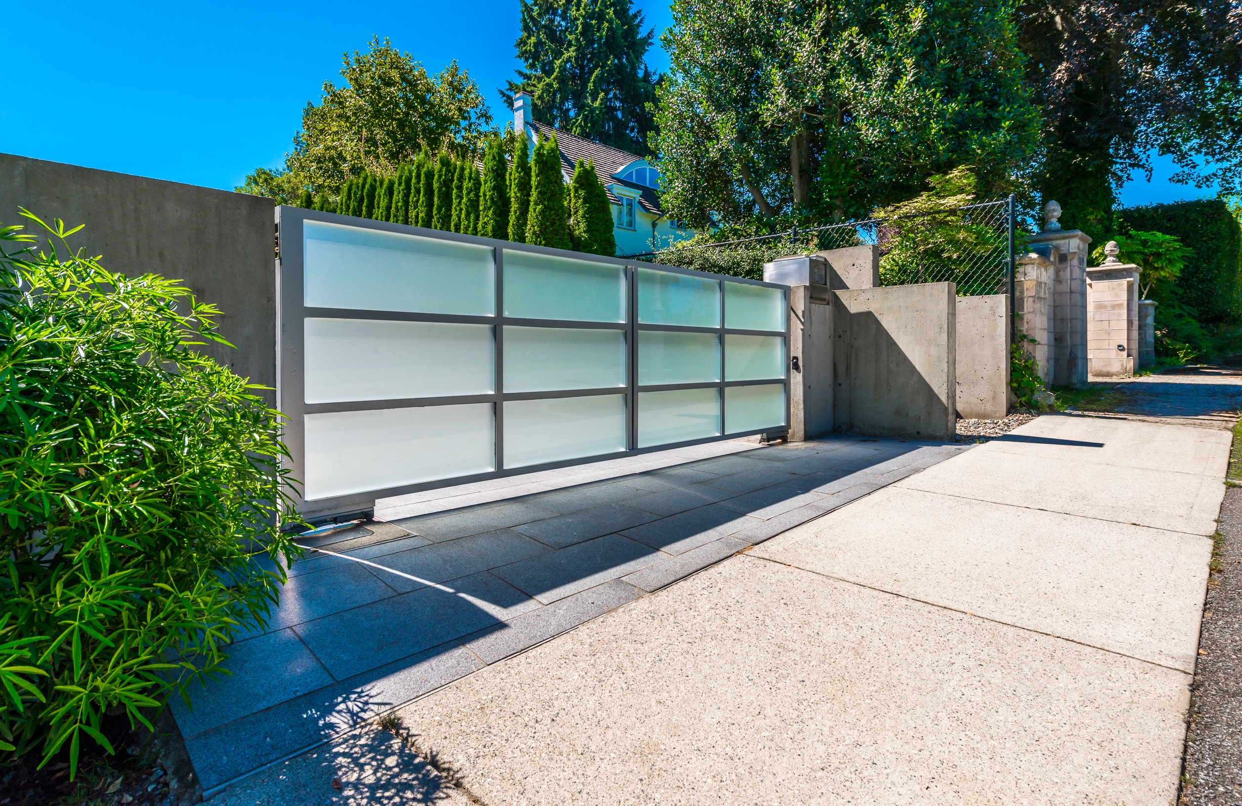 Custom driveway gate by R3 Access Inc., offering tailored security and unique style.